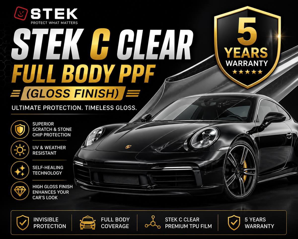 STEK C Clear Full Vehicle Protection Film - High Gloss Finish - 5 yrs
